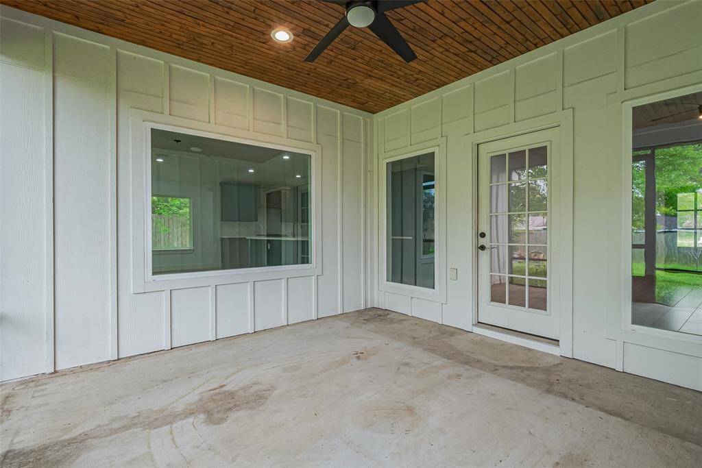 Another view of the patio.