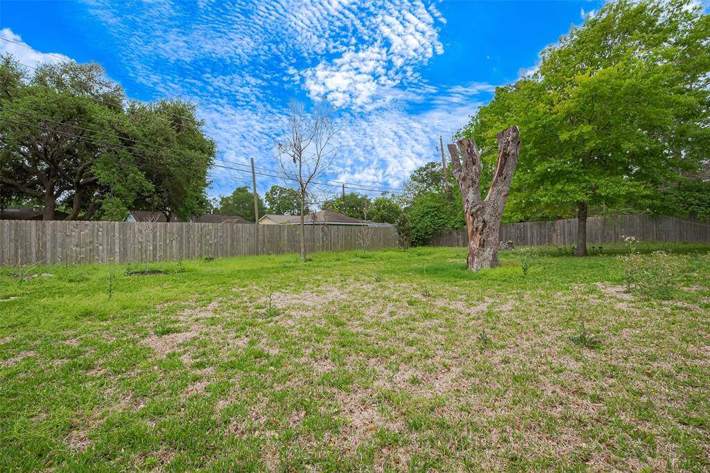Another view of the backyard.