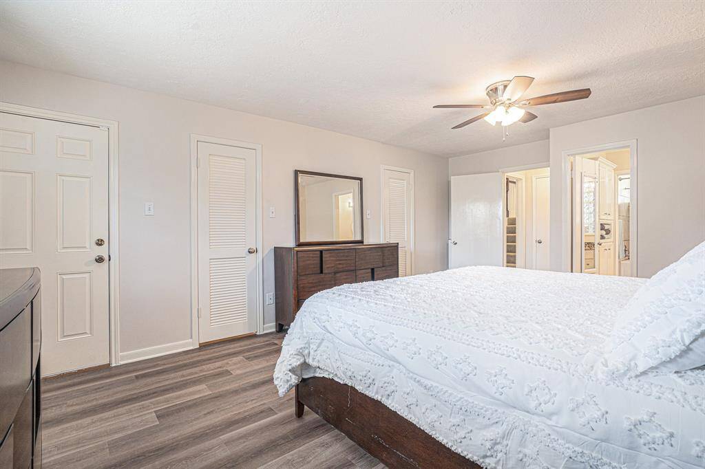 Spacious primary bedroom located downstairs