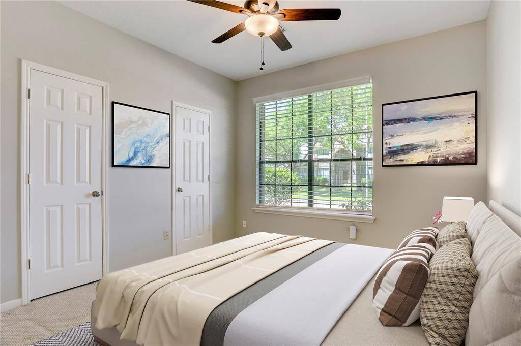 Bedroom #3/4 is sunlit and welcoming.