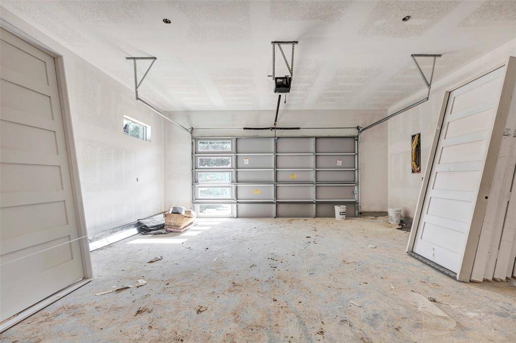 Spacious two-car garage