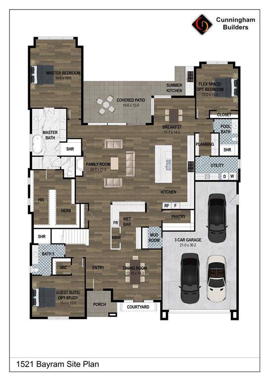 Rendering of first floor to show space and layout. Buyer/buyer's agent to confirm all specs and details