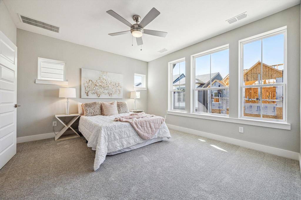 The primary suite (18 x 14) is on the second floor plus 2 secondary bedrooms and the utility room