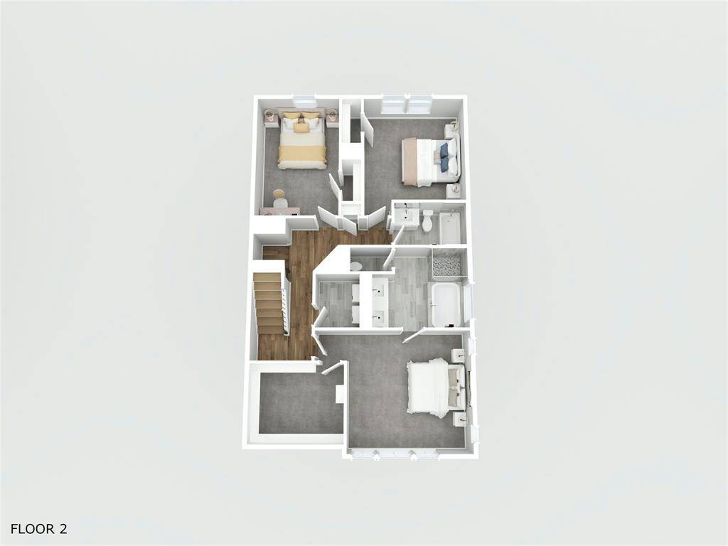 3D Example Floor Plan second floor