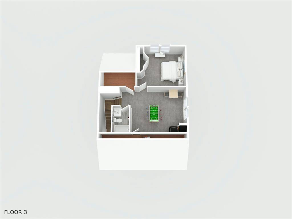 3D Example Floor Plan third floor
