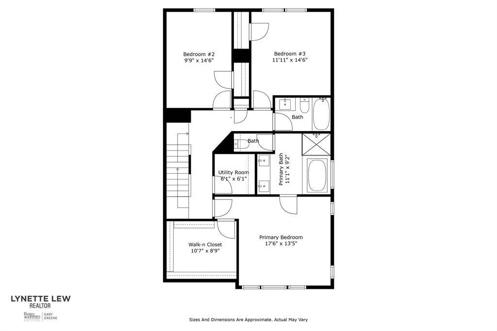 Example second floor plan