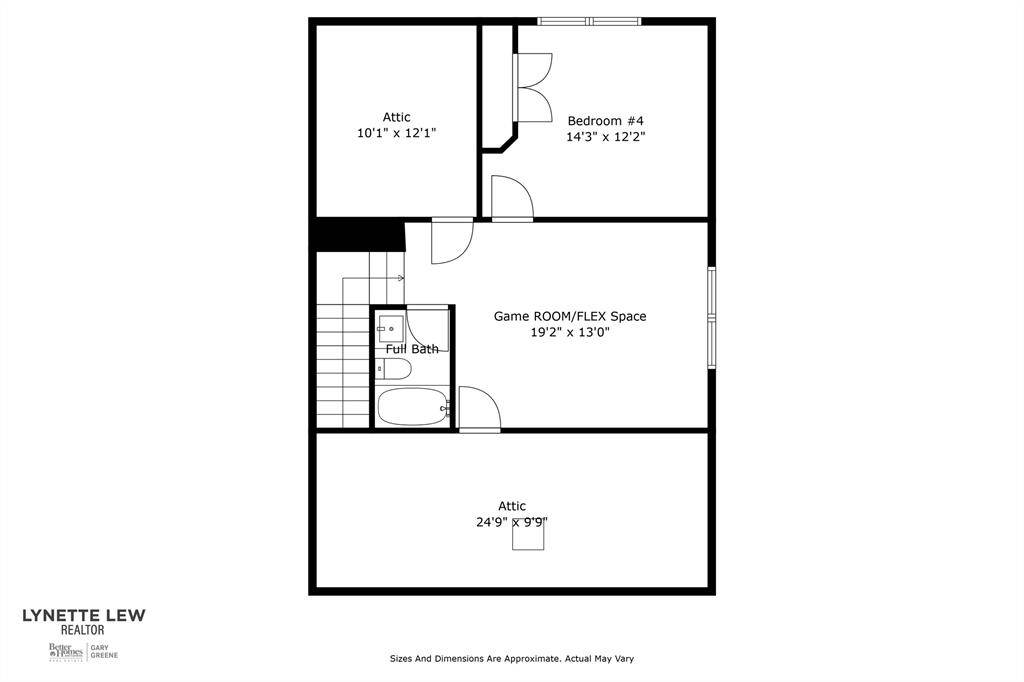 Example third floor plan