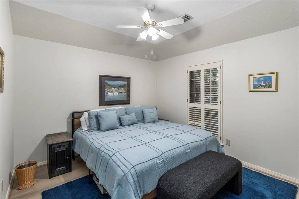 This is one of the secondary bedrooms. This is a comfortable space for guests or family.