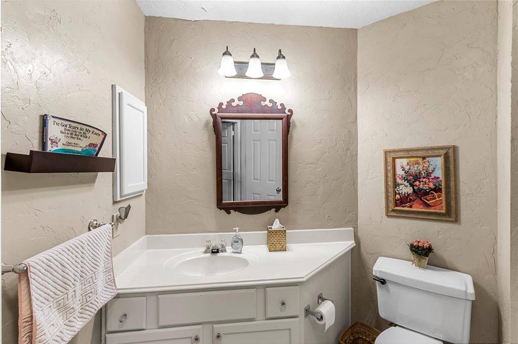 This is the secondary bathroom with shower - easily accessible from both secondary bedrooms and the other living spaces.
