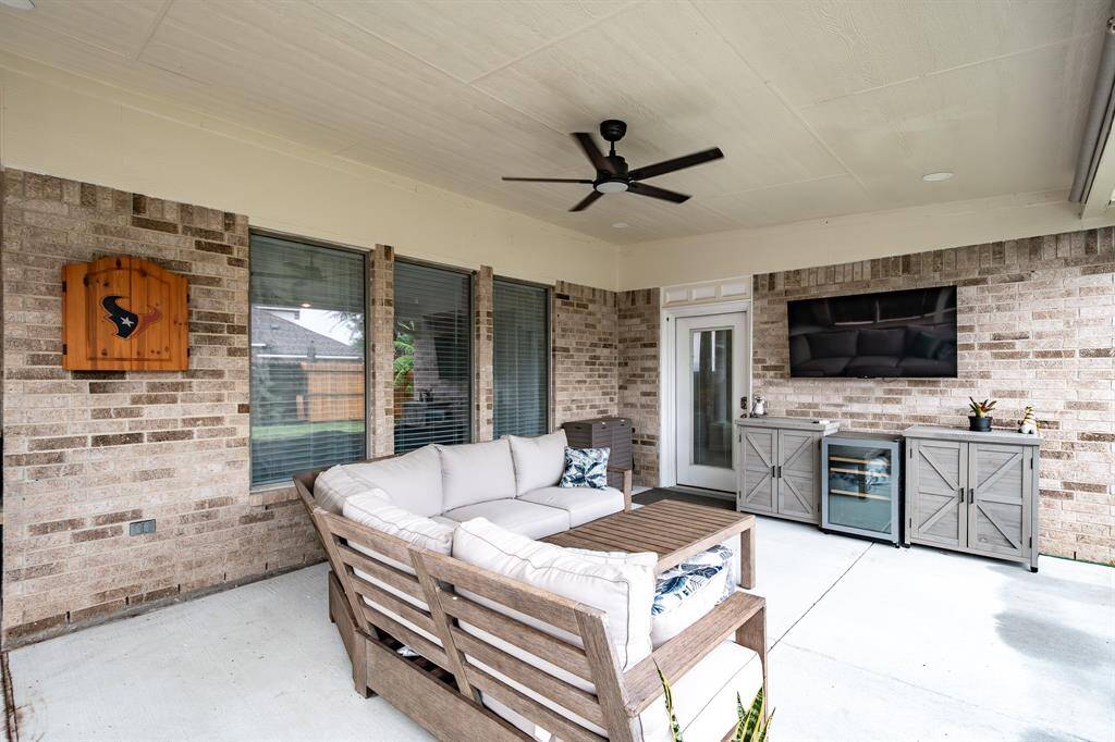 Newly added in 2023, this inviting covered patio offers the ideal space for relaxation and hosting gatherings.