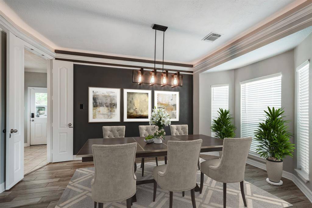 Virtually Staged Formal Dinning Room