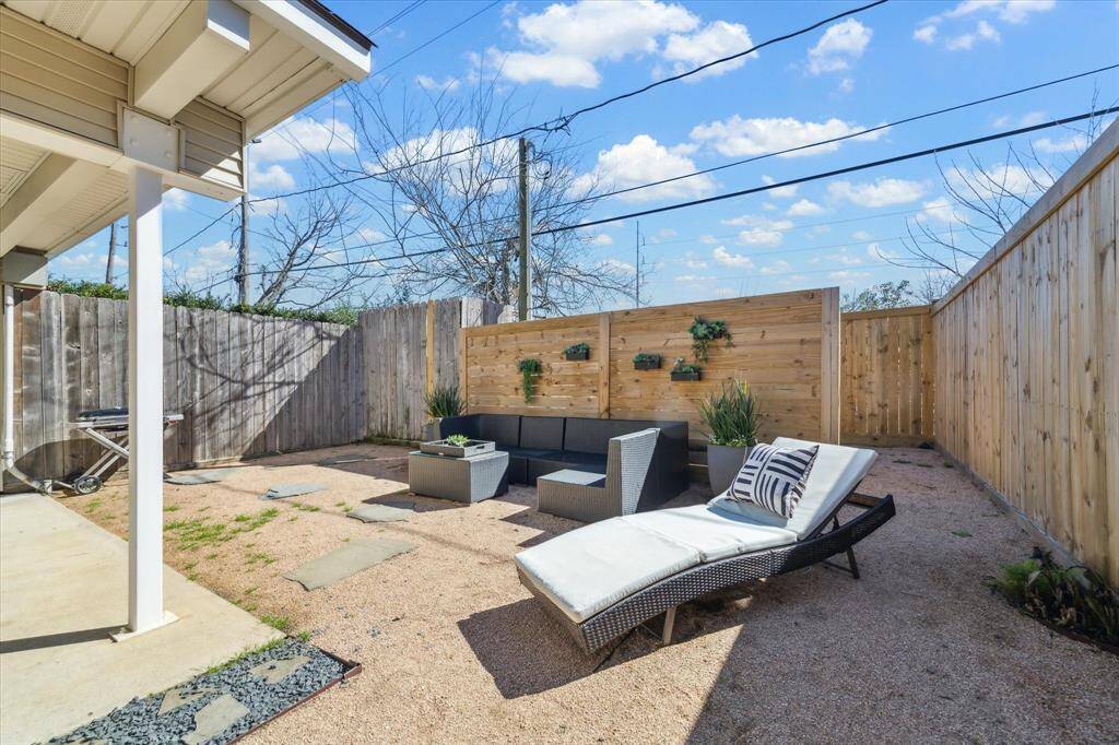 More outdoor space to relax, play corn hole, grow veggies, grill or do it all!