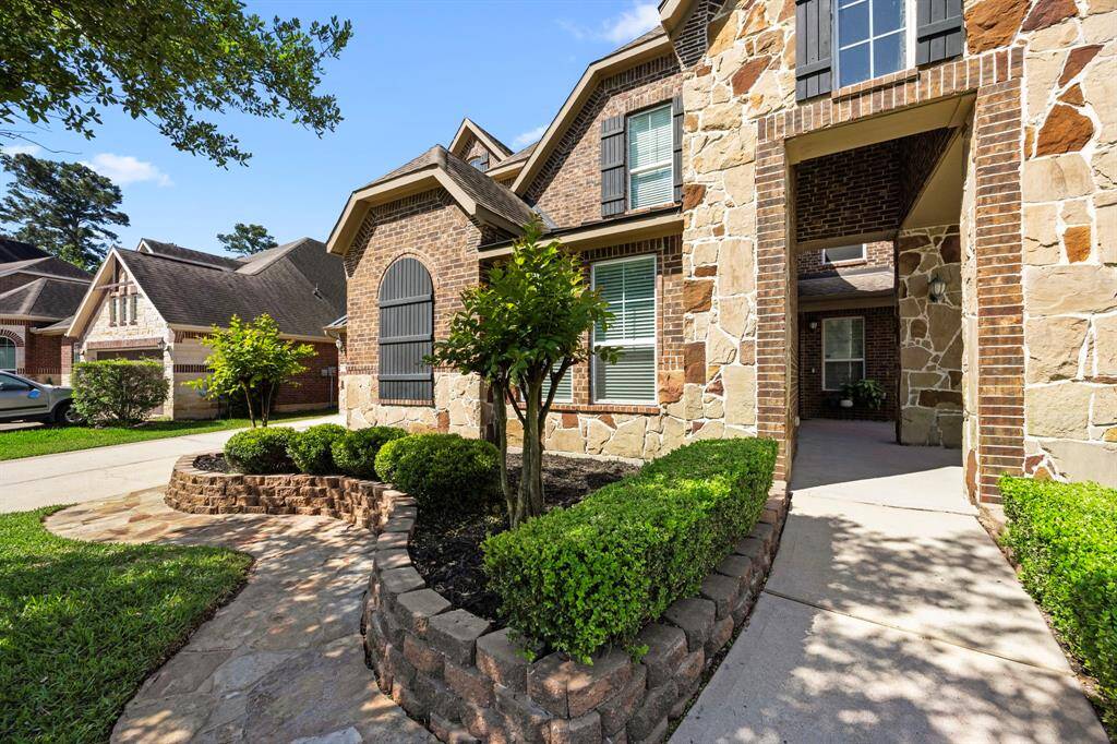 Lush landscape makes for great curb appeal.