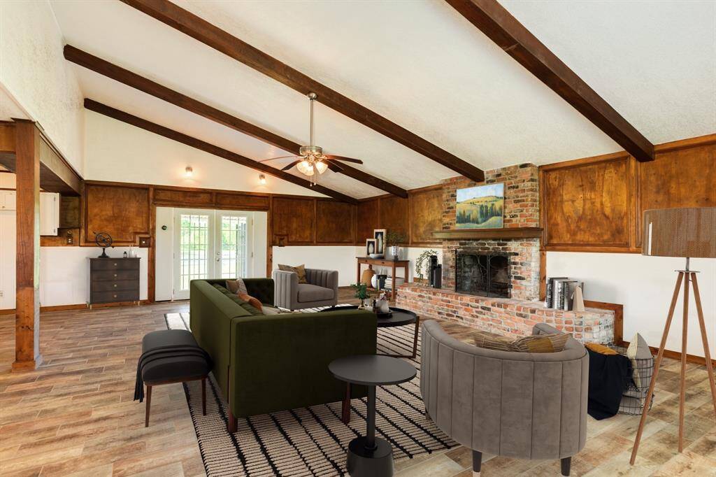 Living Area is Virtually Staged
