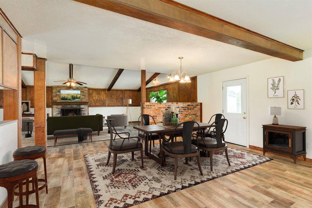 Dining Area & Living Area is Virtually Staged
