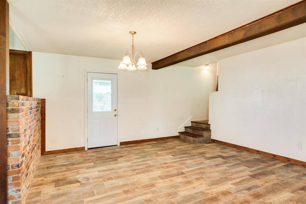 Dining Area toward side door outside.