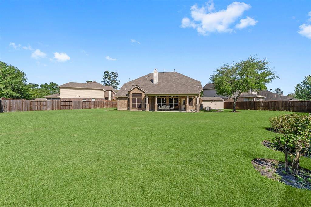 This expansive backyard, one of the largest in the neighborhood, offers plenty of room for a future pool, outdoor living spaces, and more, all while providing unmatched privacy with no back neighbors to interrupt your serene outdoor retreat.