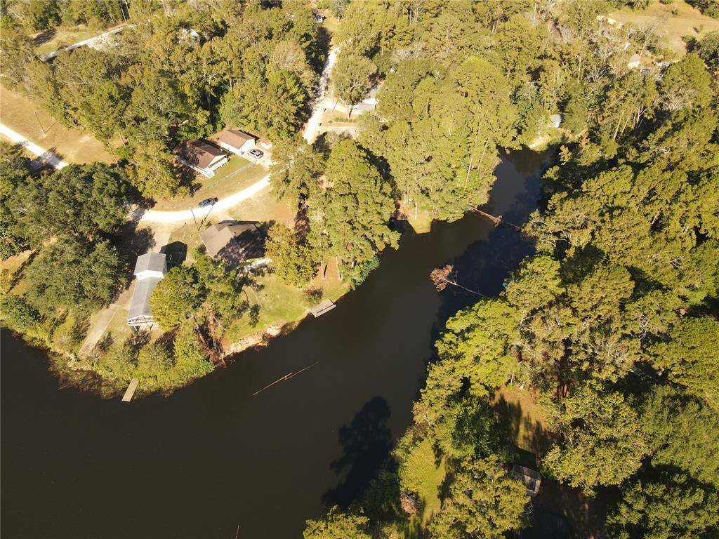 Aerial view of your section of the lake.