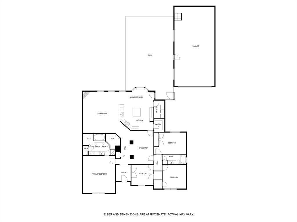 Floor plan 2810 Brahman, Manvel, TX 77578