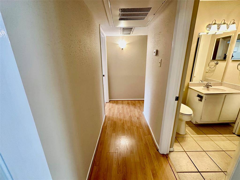 Hallway and Hall Bath as seen from the Family Room
