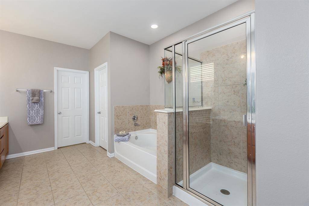 Separate Shower and Soaking Tub