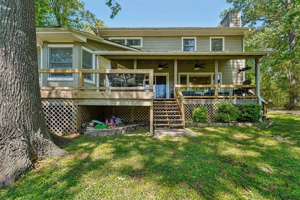 Beautiful view of back of home. Enjoy quiet and peace mornings on the porch