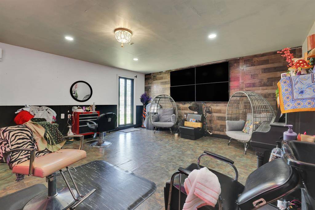 Converted garage to hair salon business