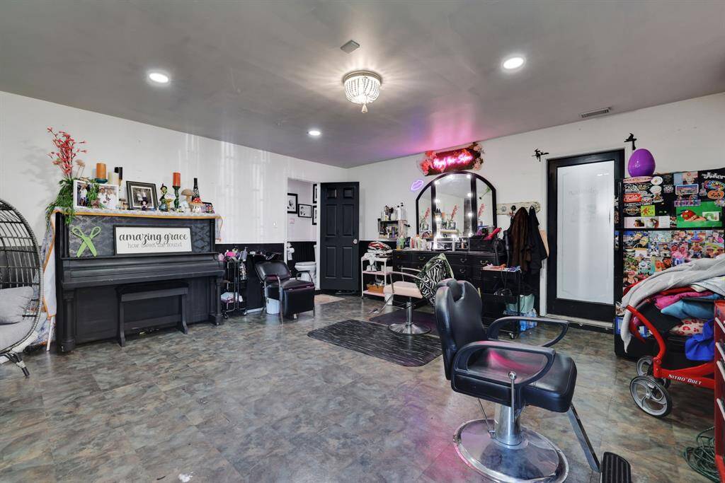 Hair salon business in garage conversion