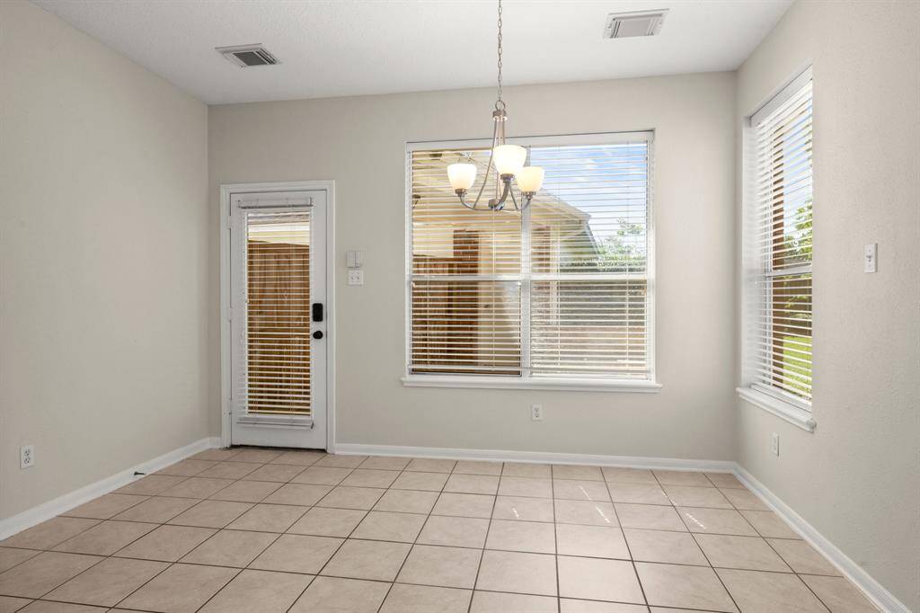 Breakfast nook off the kitchen
