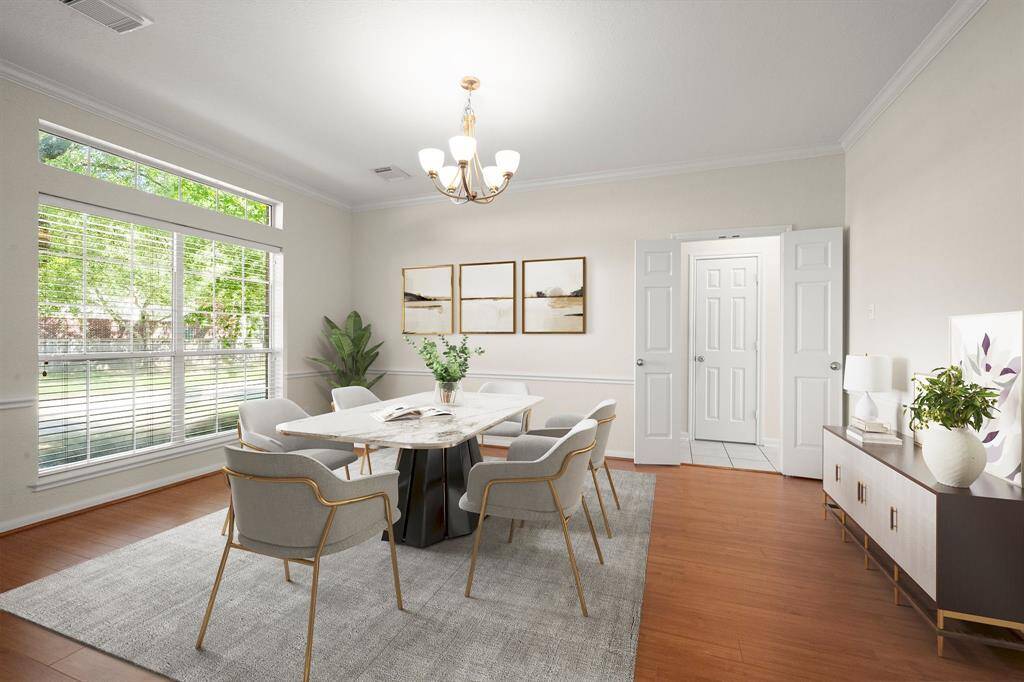 *Virtually staged* front dining or living room