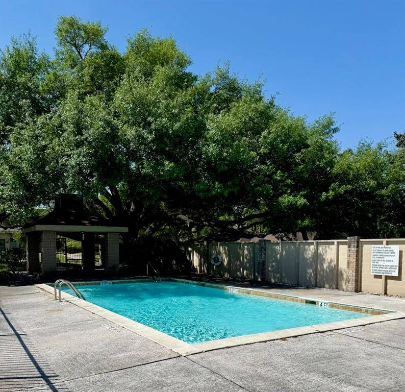 community pool ready to swim