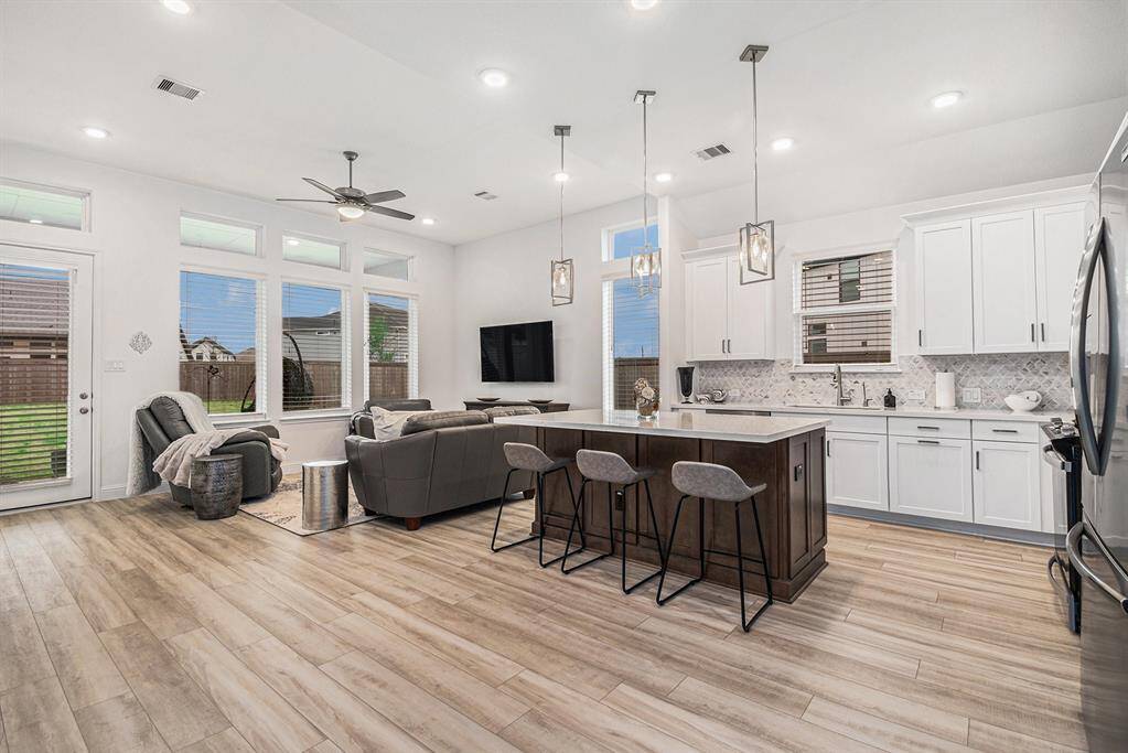Luxury vinyl flooring in all common spaces