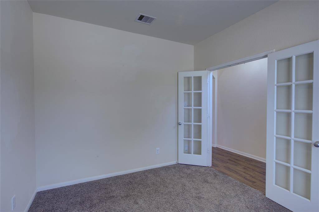 Study with double French doors.