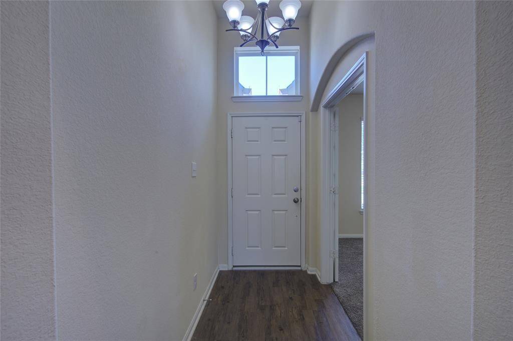Entry with upgraded chandelier
