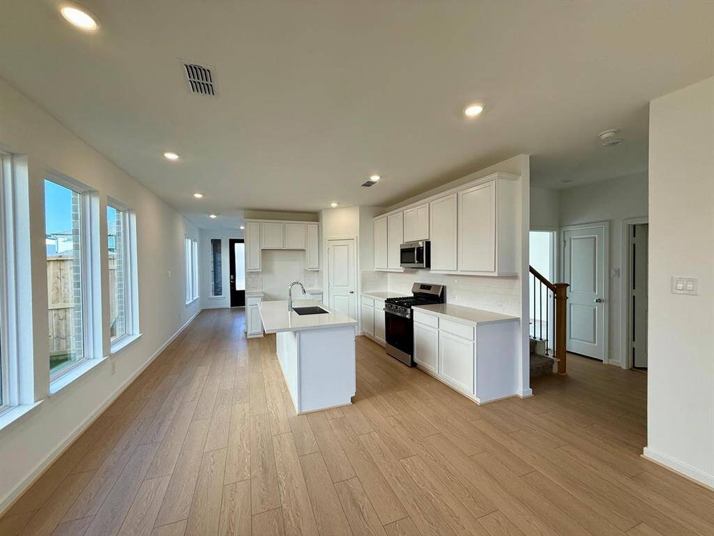 Open Living room/Kitchen Area