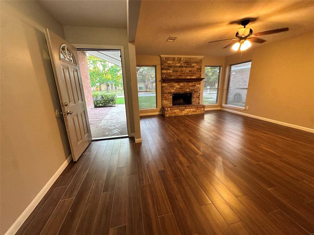 Beautiful wood floors throughout , open concept