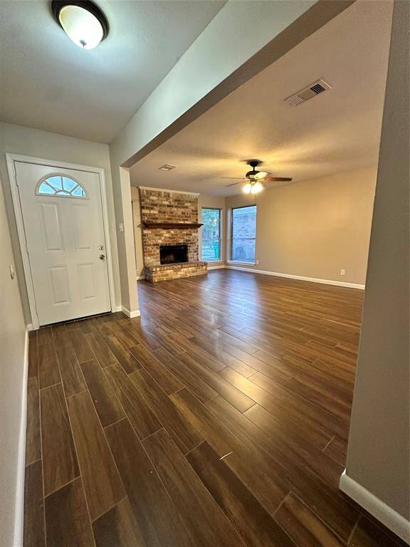 Beautiful wood floors throughout , open concept