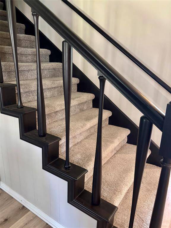 Carpet in the upstairs bedrooms and stairway-
