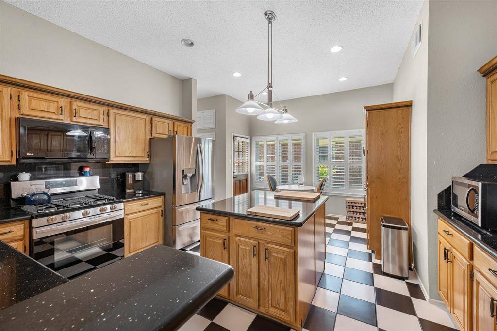 Lots of cabinets and counter space.