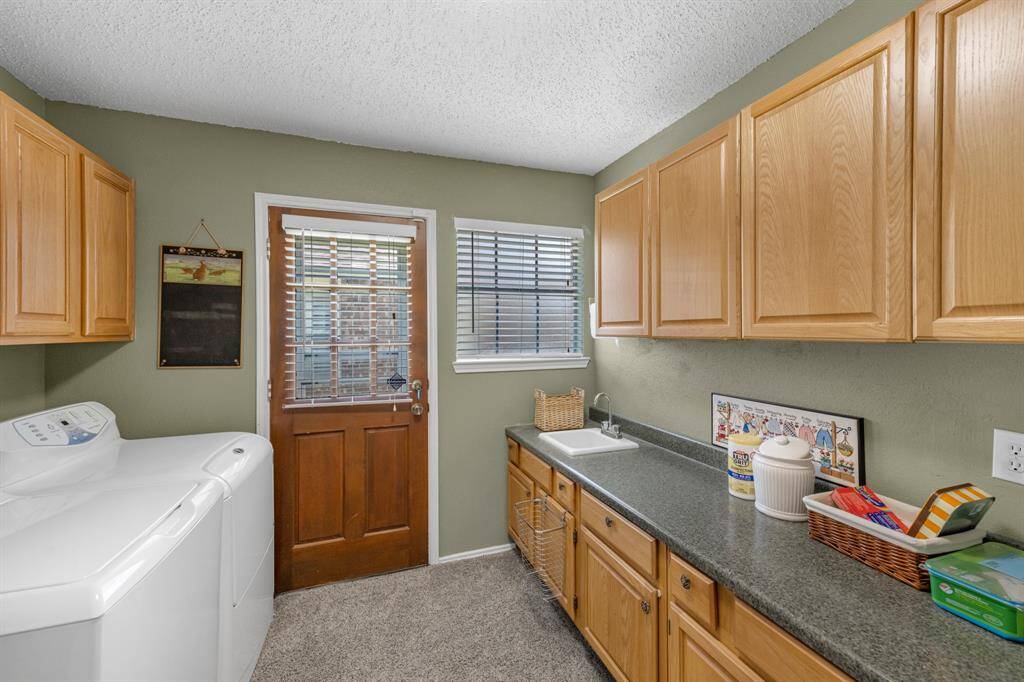 Large laundry room.
