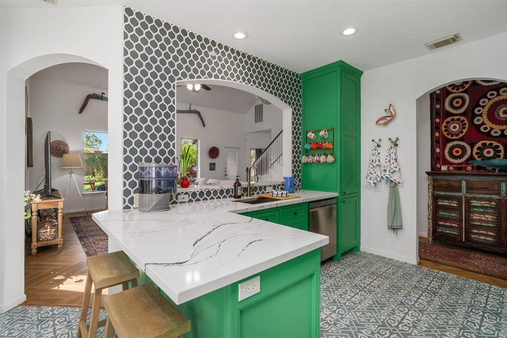 Cambria Quartz countertops in this professionally done kitchen! Lovely cabinets!