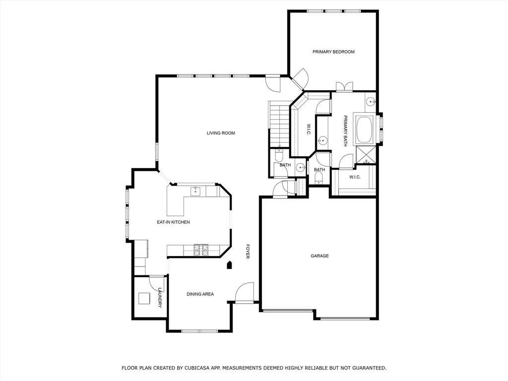 Floor plan downstairs.