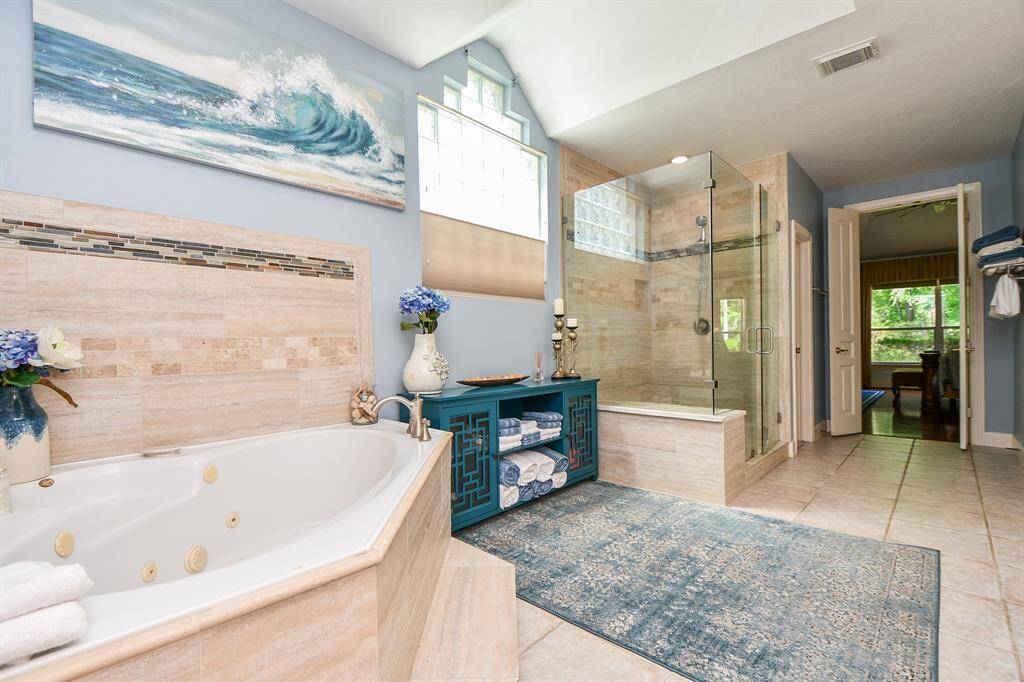 This is one of two full baths upstairs.