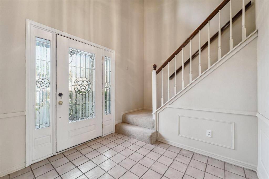 Welcoming entry into the home leads to an open atmosphere.