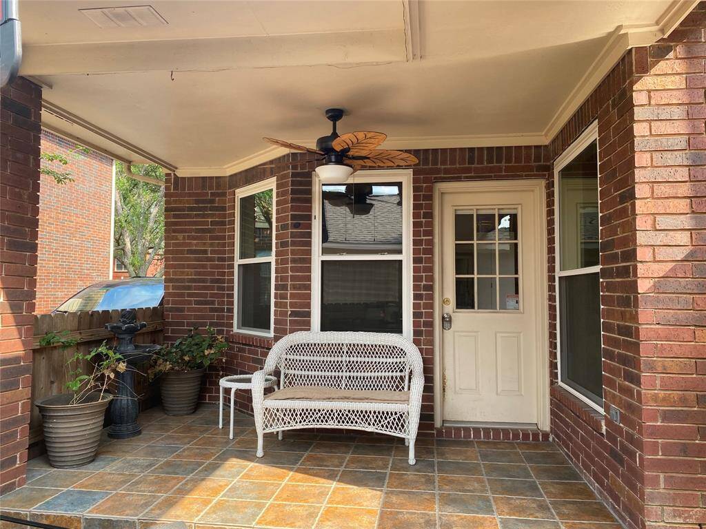 Sunny backyard