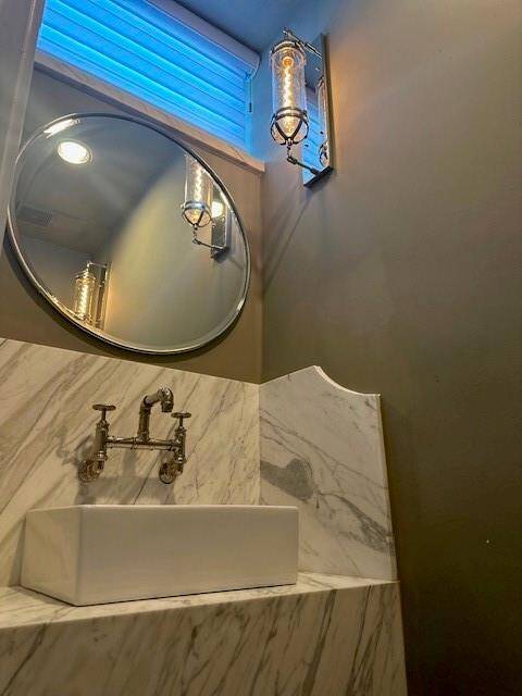 Half bathroom downstairs