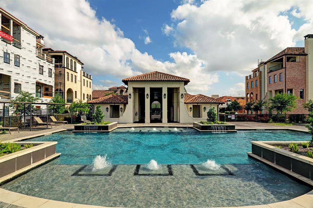 The pool is 77' long, so you can swim a few laps or just lounge.