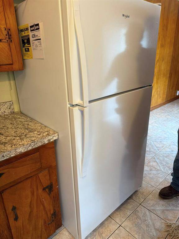 Full size fridge included.