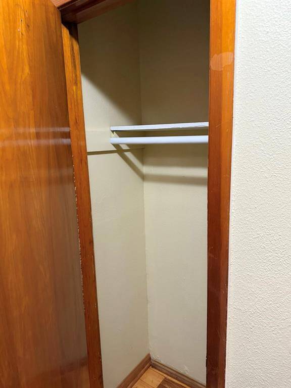 Entrance coat closet.