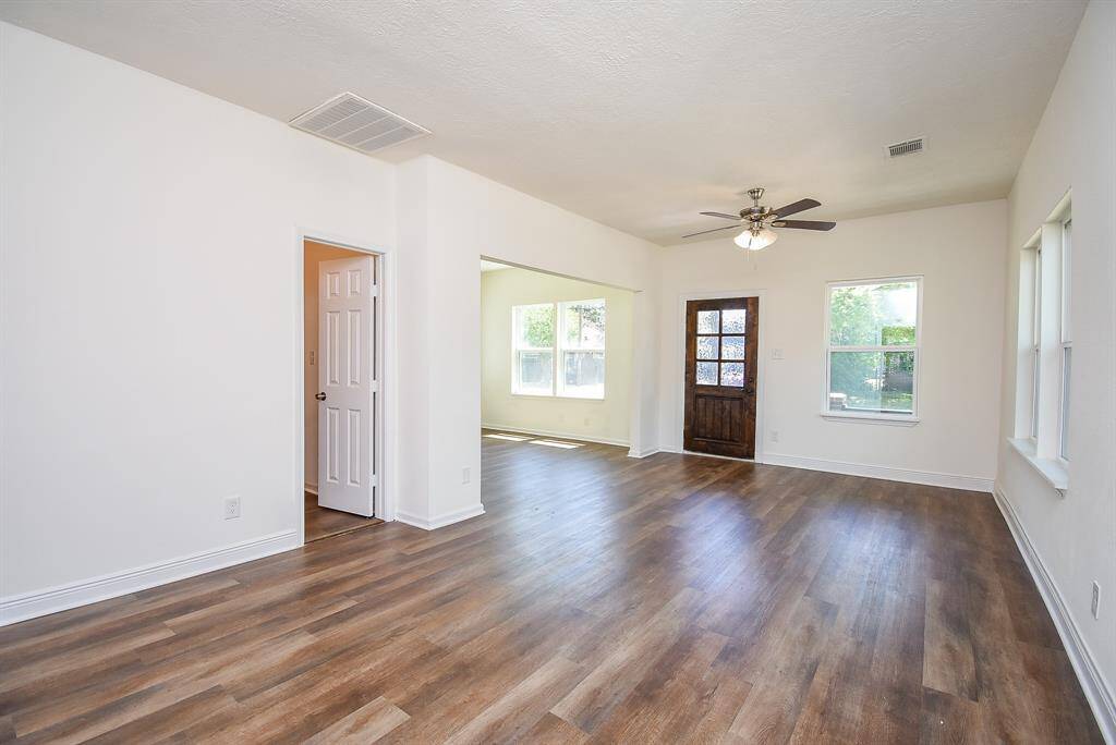 Dining room and door to the office.